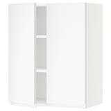 SEKTION Wall cabinet with 2 doors, white/Voxtorp matt white, 61x37x76 cm