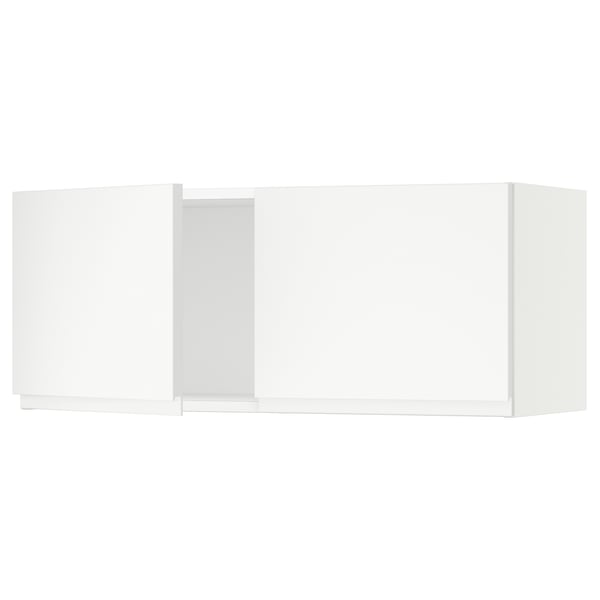 SEKTION Wall cabinet with 2 doors, white/Voxtorp matt white, 91x37x38 cm