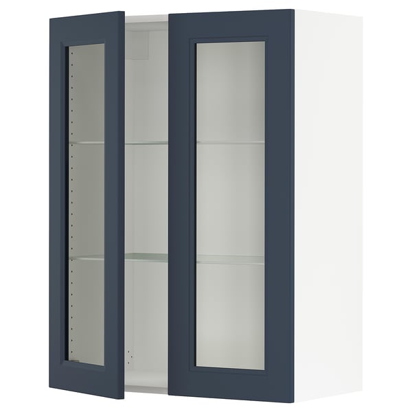 SEKTION Wall cabinet with 2 glass doors
