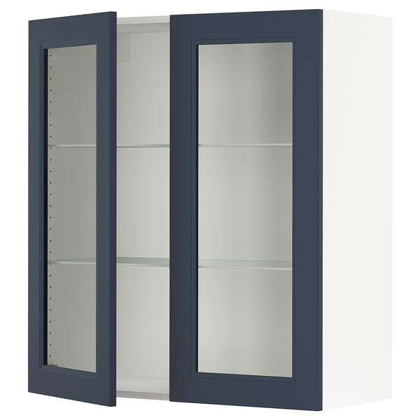 SEKTION Wall cabinet with 2 glass doors