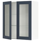 SEKTION Wall cabinet with 2 glass doors