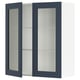 SEKTION Wall cabinet with 2 glass doors