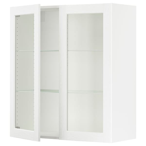 SEKTION Wall cabinet with 2 glass doors