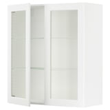 SEKTION Wall cabinet with 2 glass doors