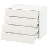SEKTION Wall cabinet with 4 drawers, white Maximera/Veddinge white, 61x37x51 cm