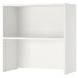 White SEKTION wall cabinet, rectangular, with two shelves.