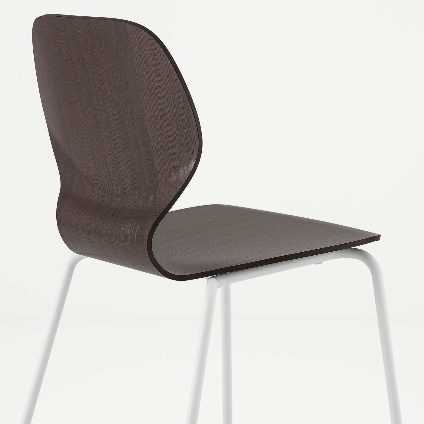 SIGTRYGG chair, dark brown/Sefast white - IKEA