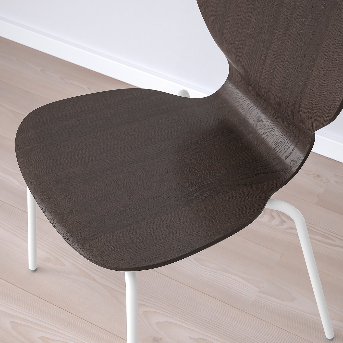 SIGTRYGG chair, dark brown/Sefast white - IKEA