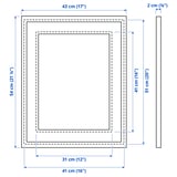 SILVERHÖJDEN Frame, silver-colour, 41x51 cm