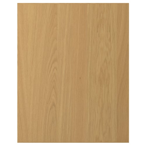 A light brown SINARP wooden door with a sleek design, featuring oak veneer.