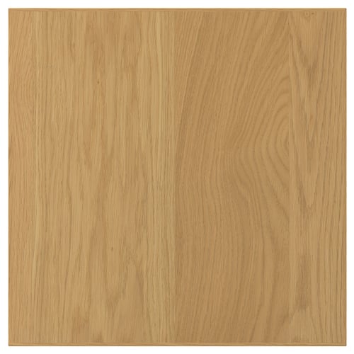 A SINARP oak wooden panel. Its square-shaped with a natural finish, featuring a solid wood edge.