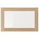 SINDVIK Glass door, white stained oak effect/clear glass, 60x38 cm