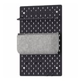 SKÅDIS Pegboard combination, black, 36x56 cm