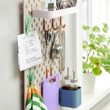 SKÅDIS Pegboard combination, multicolour, 36x56 cm