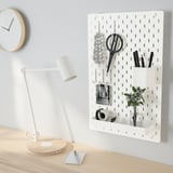 SKÅDIS Pegboard combination, white, 36x56 cm