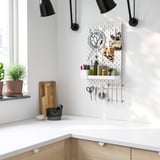 SKÅDIS Pegboard combination, white, 36x56 cm