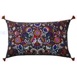 SKOGSKORN Cushion, dark grey/multicolour, 40x65 cm