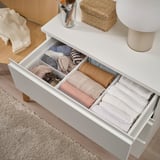SKUBB Box, set of 3, white, 20x38x12 cm