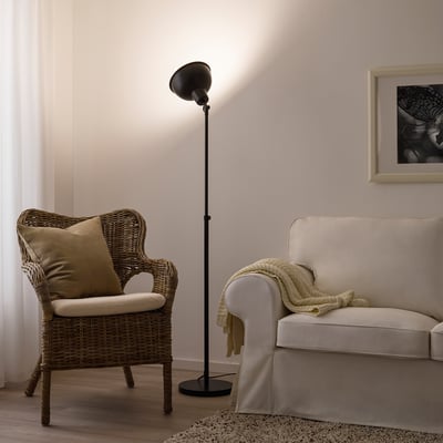 SKURUP Floor uplighter, black