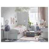 SLÄKT Underbed with storage, white, Twin