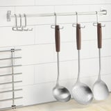 SLITSTARK Spatula, stainless steel/walnut