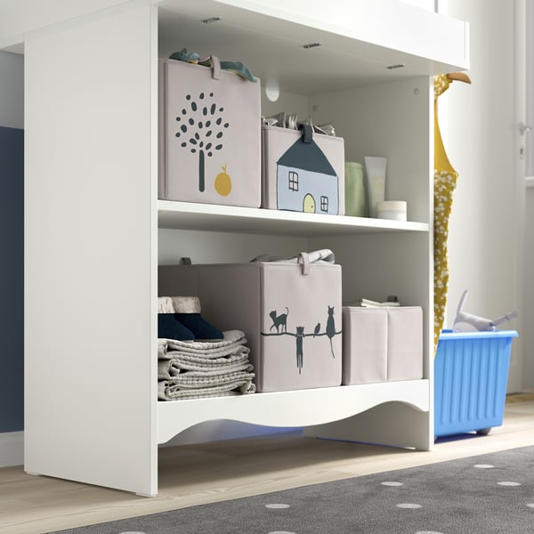 SMÅGÖRA Changing table/bookshelf, white