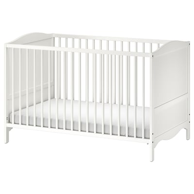 SMÅGÖRA Cot, white, 70x132 cm