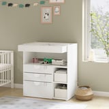 SMÅSTAD Changing table, white white/with 3 drawers, 90x80x100 cm