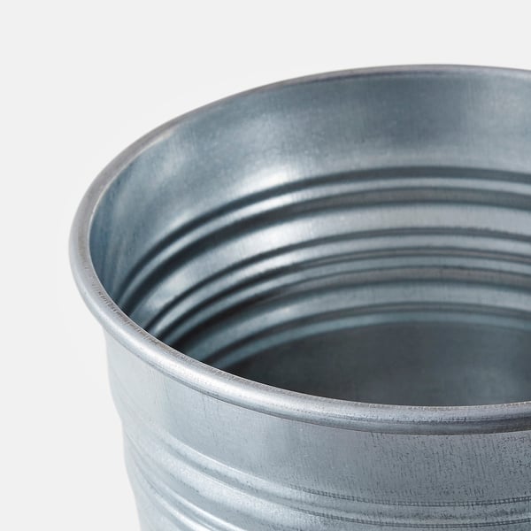 SOCKER Plant pot, in/outdoor/galvanised, 10.5 cm