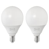 SOLHETTA LED bulb E12 250 lumen, globe opal white