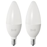 SOLHETTA LED bulb E12 450 lumen, chandelier/opal white