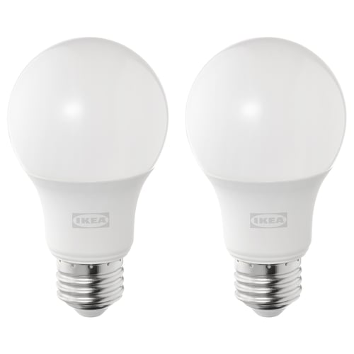 SOLHETTA LED bulb E26 450 lumen, globe opal white