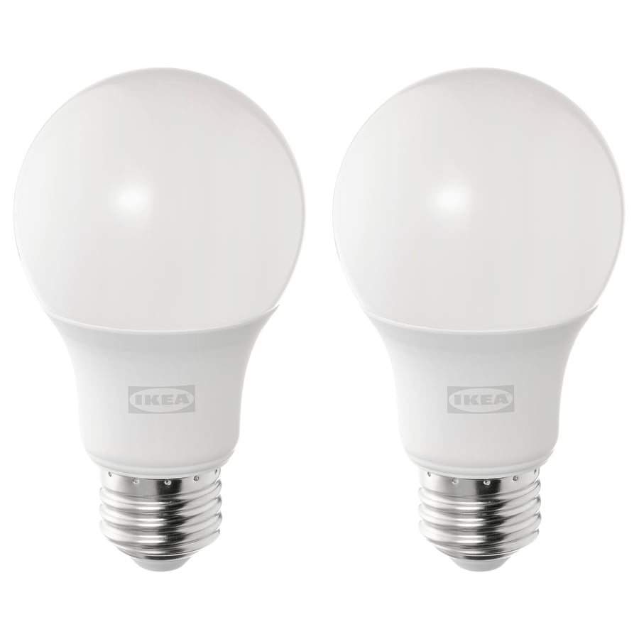 SOLHETTA LED bulb E26 800 lumen, dimmable/globe opal white IKEA