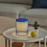 SOLVINDEN Table lamp, blue, 15 cm
