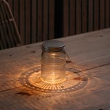SOLVINDEN Table lamp/decoration, battery-operated/jar clear, 15 cm