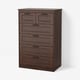 SONGESAND Chest of 6 drawers, brown, 82x126 cm