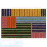 SPÅRDJUP Door mat, indoor, multicolour/stripe, 60x90 cm