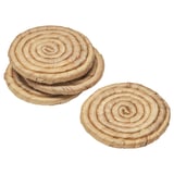 STAMSILL Coaster, water hyacinth/sedge handmade, 9 cm