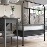 STJÄRNÖ Bed frame, anthracite/Luröy, Twin