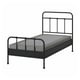 STJÄRNÖ Bed frame, anthracite/Lyngör dark grey, Twin