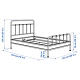 STJÄRNÖ / GRÅFJÄLLET Bedroom furniture, set of 3, anthracite, Full