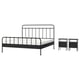 Option: STJÄRNÖ / GRÅFJÄLLET Bedroom furniture, set of 3, anthracite, King