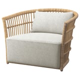STOCKHOLM 2025 Armchair, rattan/Djurmo grey/white