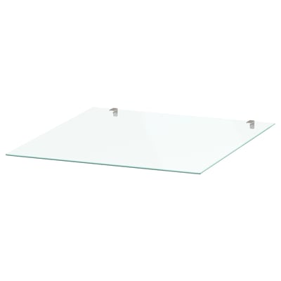 STORKLINTA Glass top, transparent, 40x48 cm