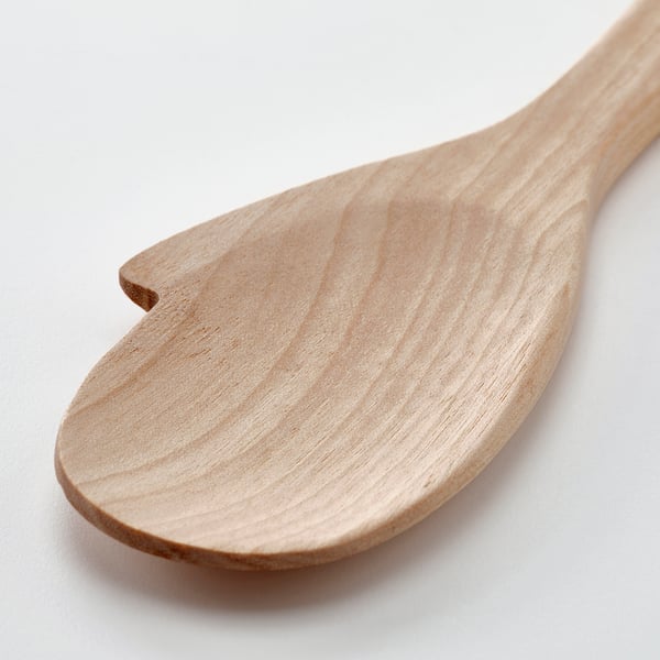 STRÅLFENA Spoon for cooking, solid birch, 29 cm