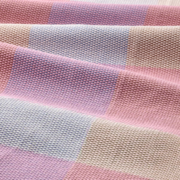 STRANDFLOKA Place mat, patterned/multicolour, 45x35 cm