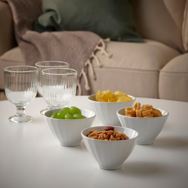 STRIMMIG Bowl, white, 11 cm