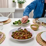 STRIMMIG Serving plate, white, 29 cm