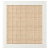 STUDSVIKEN door, beige woven poplar, rectangular, minimalist natural design.