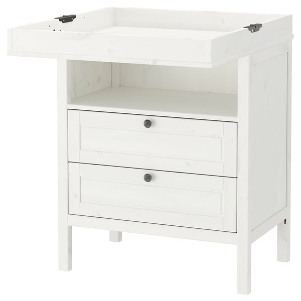 SUNDVIK Changing table/chest of drawers, white IKEA